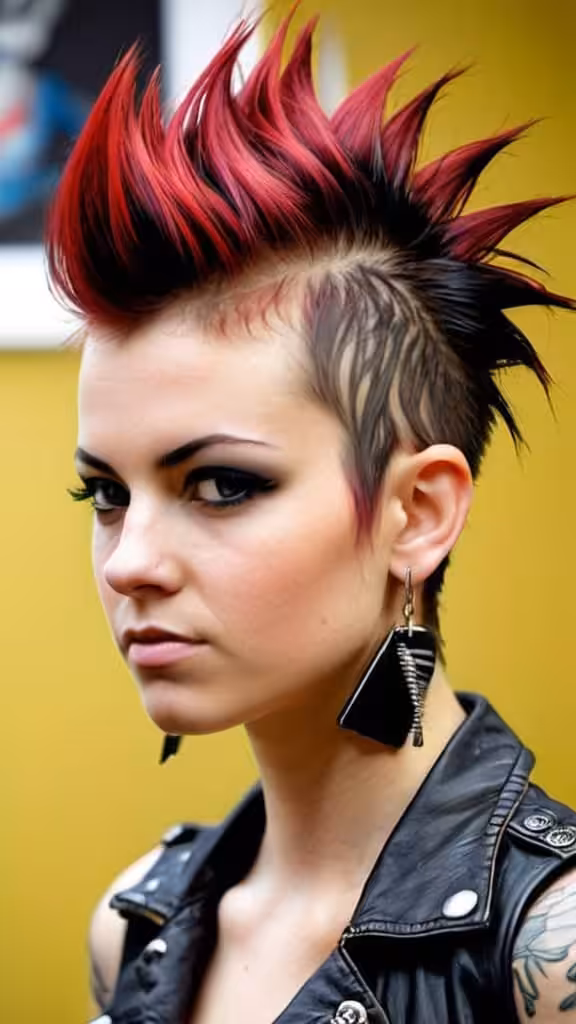 Pompadour Mohawk Hairstyle
