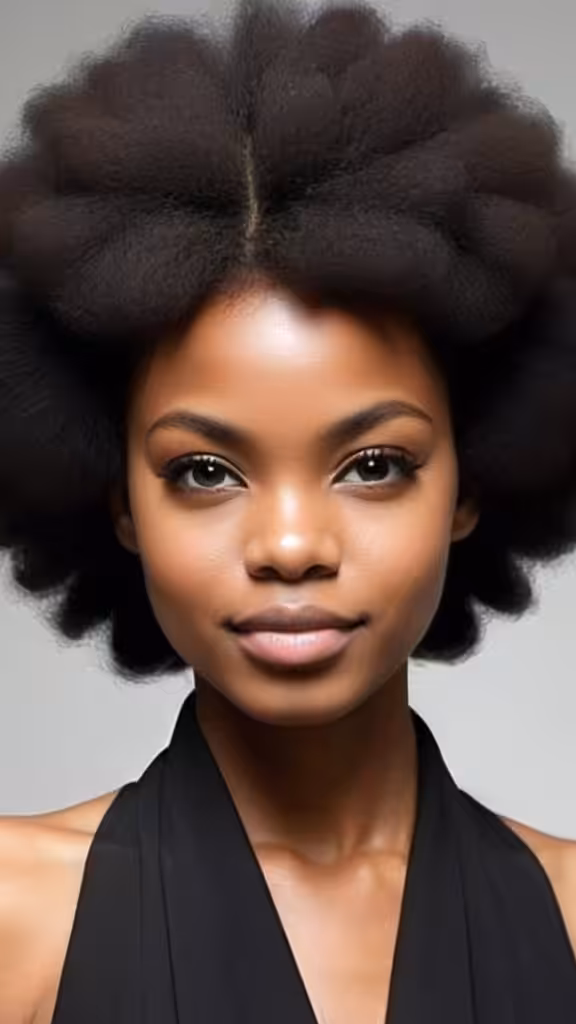 Rounded Afro