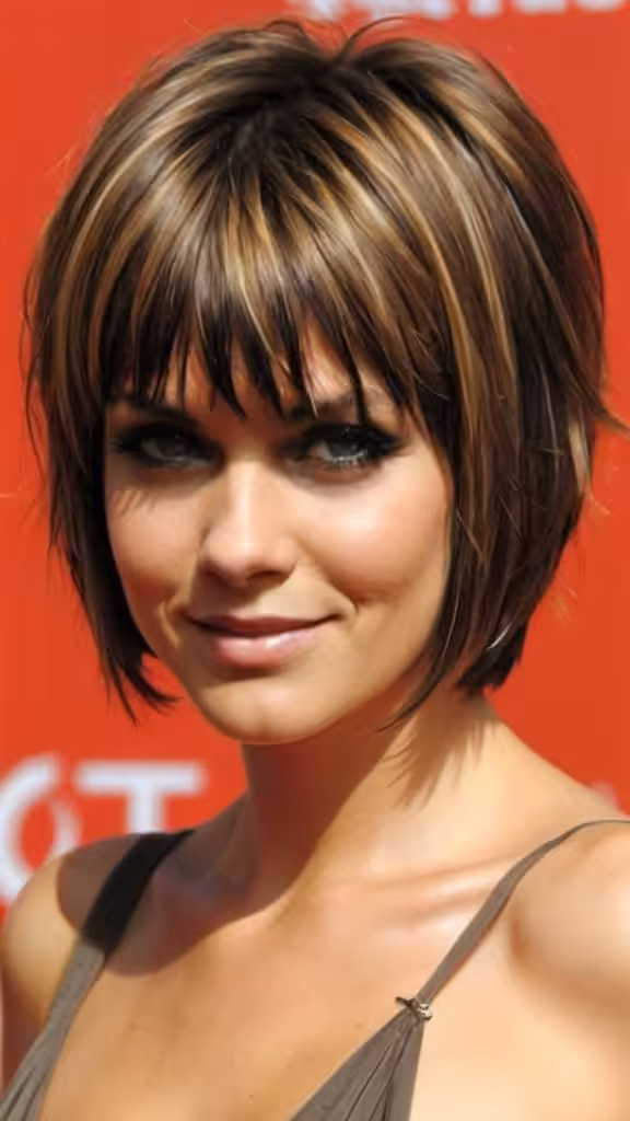 Shaggy Angled Bob