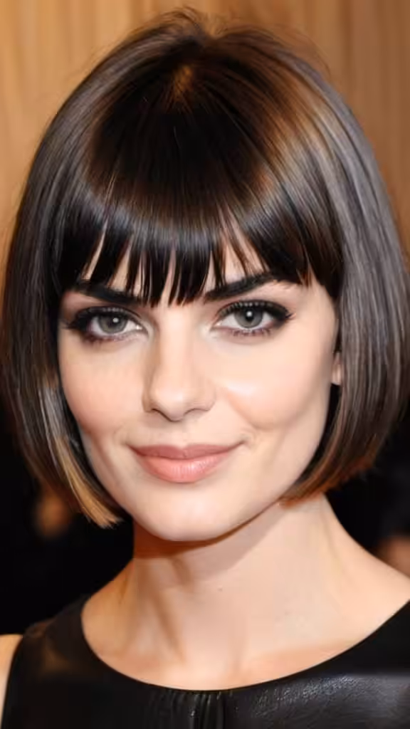 Short Blunt Bob With Bangs