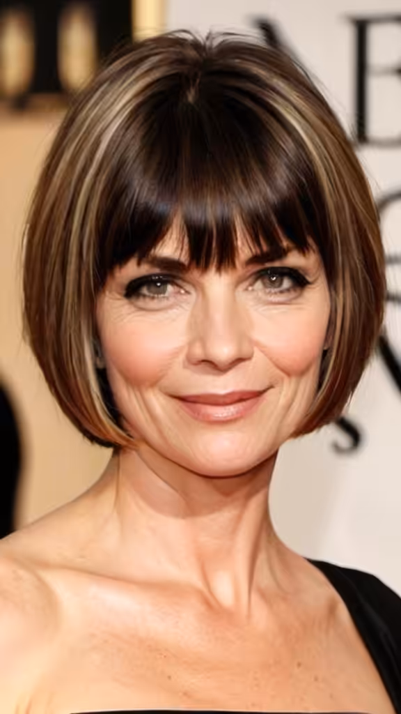 Short Bob Cut With Bangs