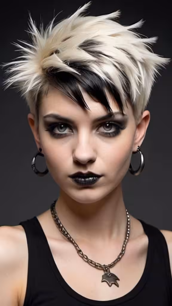 Short Fringed Wolf Cut With