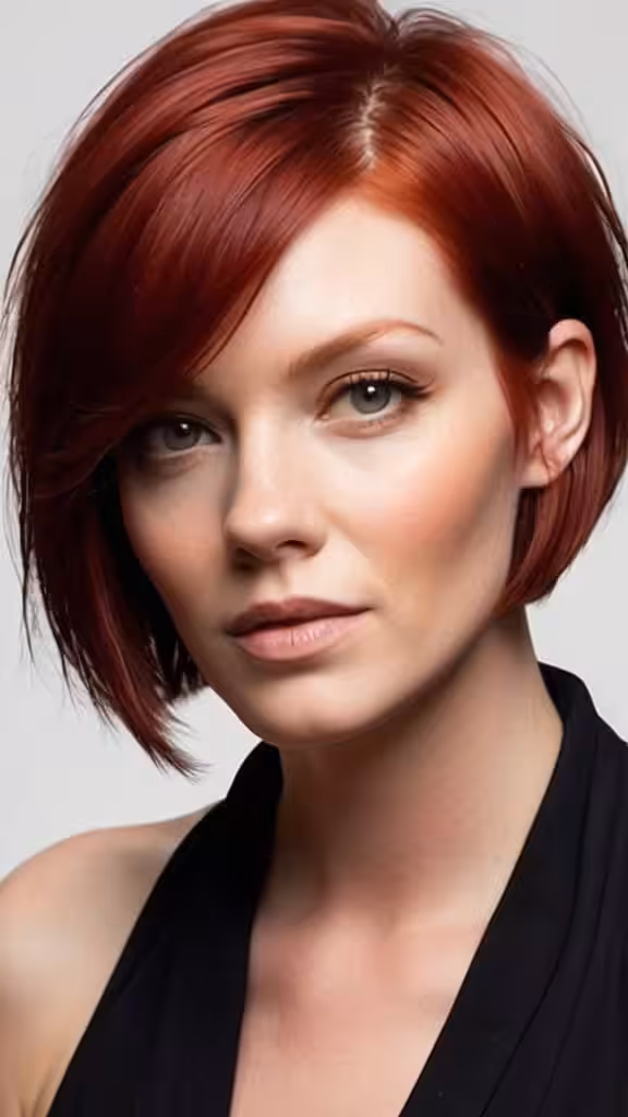 Side Parted Bob 2