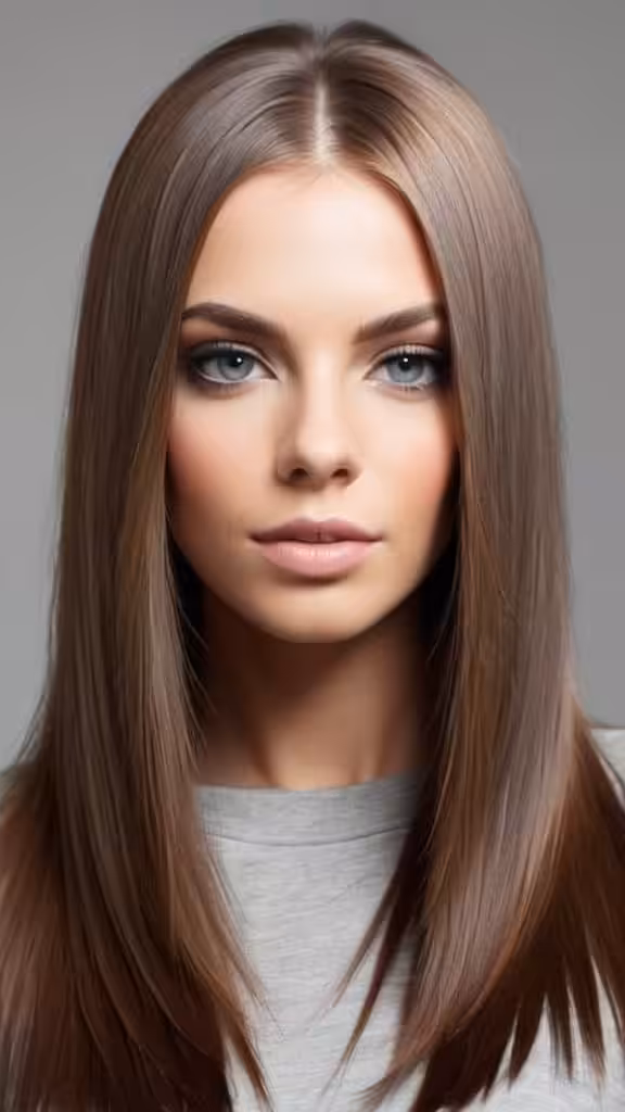 Sleek and Straight Hair