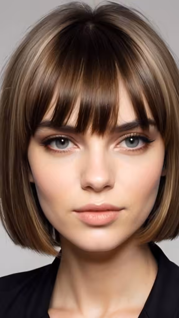 Sliced Bob with Wispy Bangs