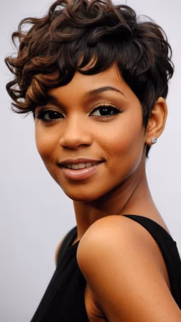 Soft Curly Pixie