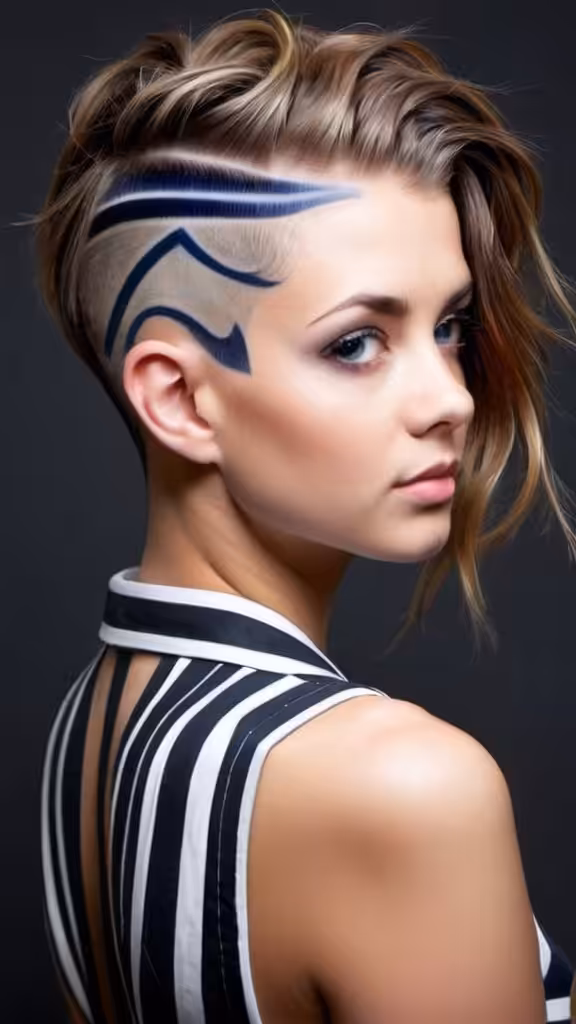 Striped Shaved Design