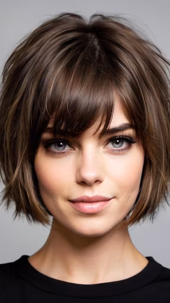 Textured Choppy Bob