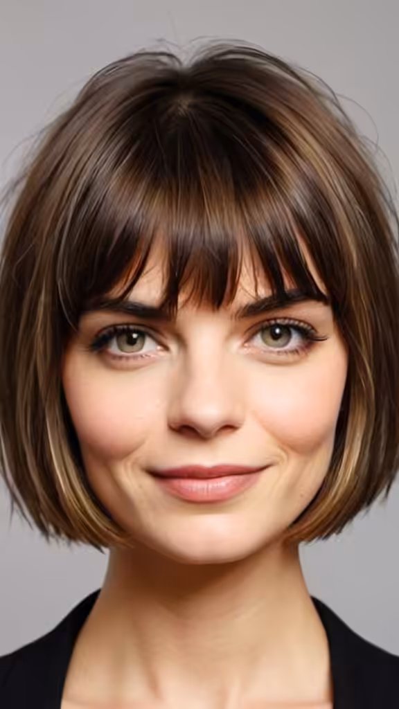 Timeless Short Bob and Bangs