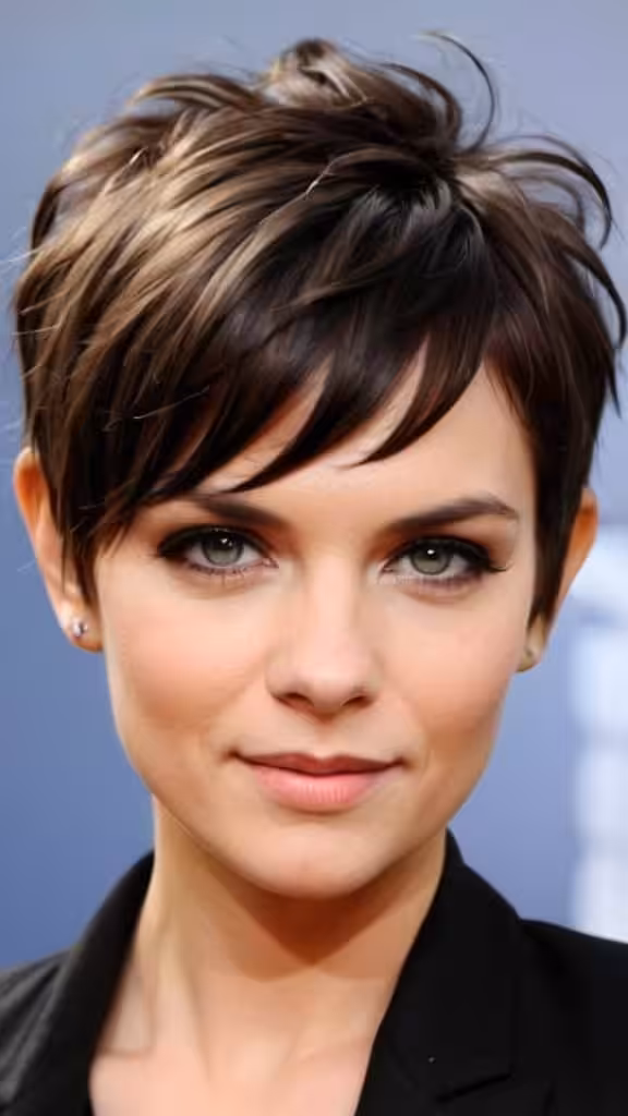 Tousled Pixie With Bangs