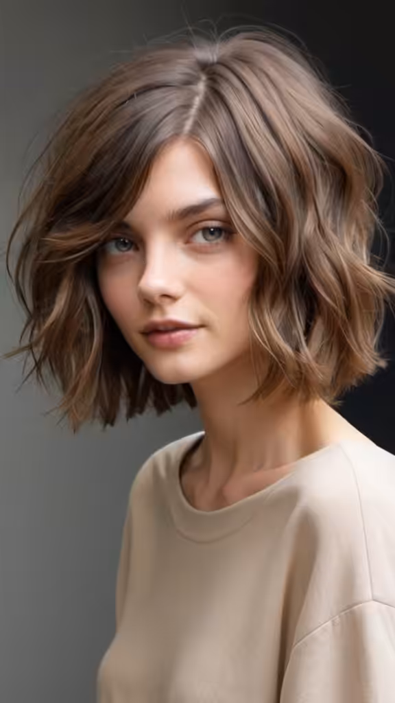 Tousled Waved Bob