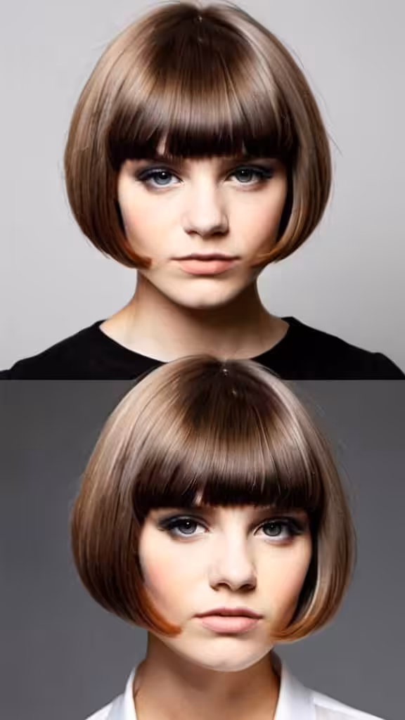 Undercut Pageboy Haircut with