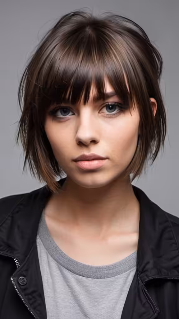 Undercut With Layered Bangs