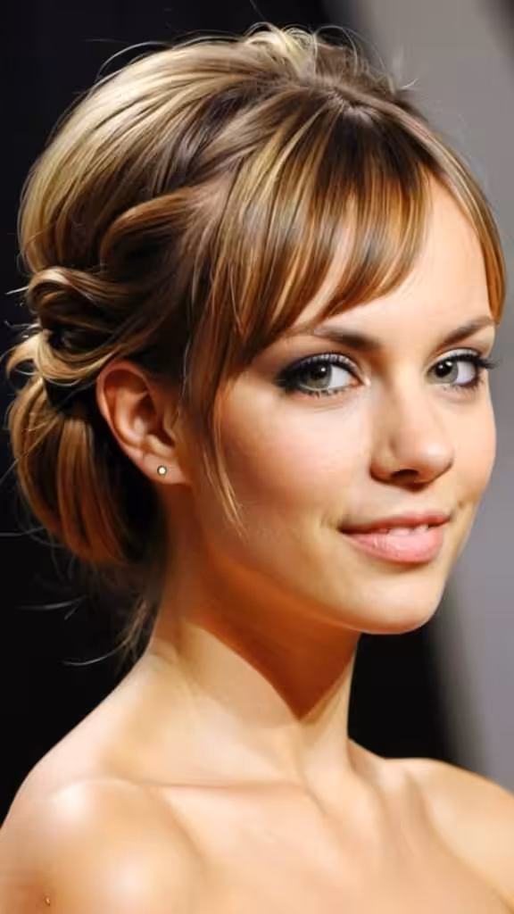 Updo With Bangs