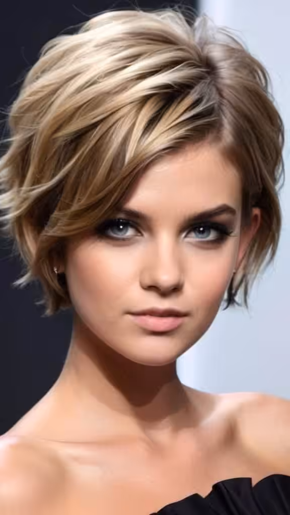 Voluminous Edgy Short Hair