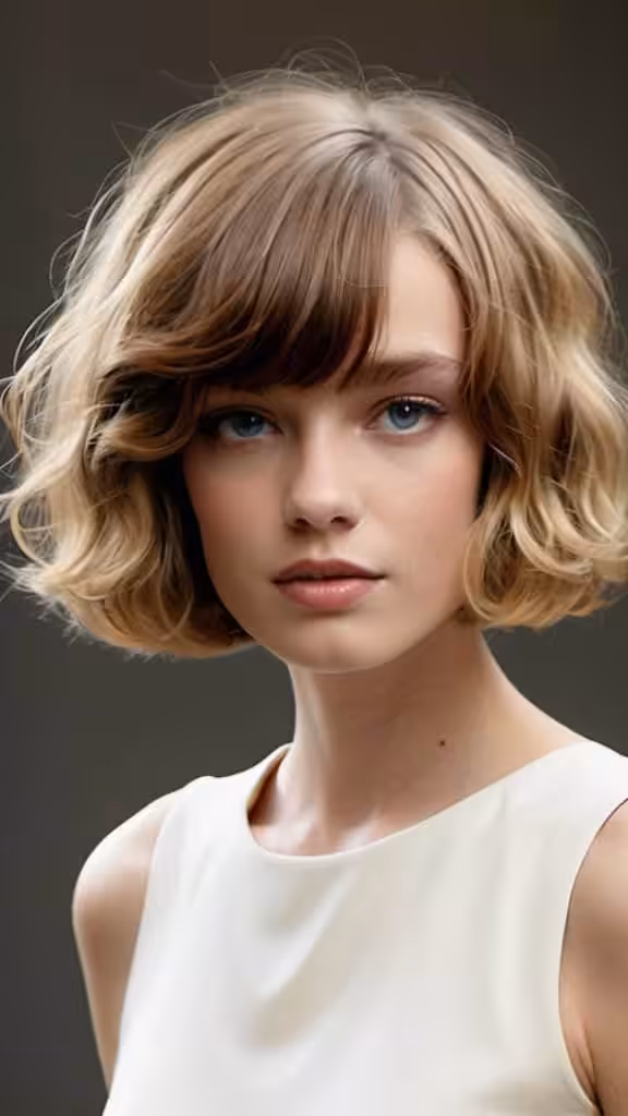 Wavy Pageboy Haircut