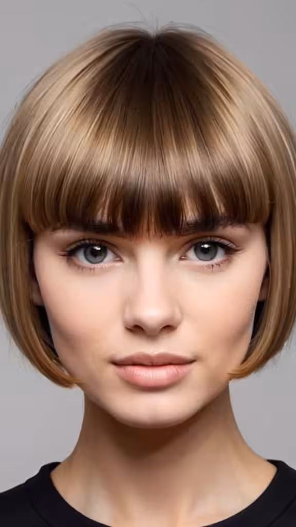 Wispy Bowl Cut Elegance