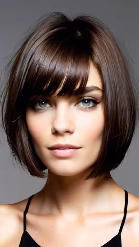 Zig Zag Parted Bob