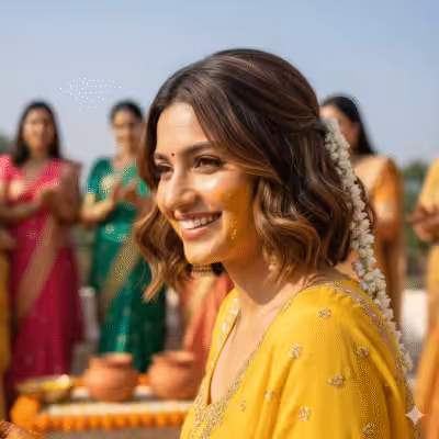 Textured Gajra Bob Choti