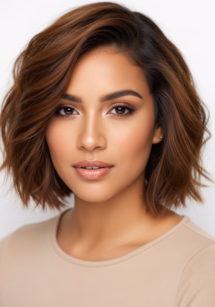 Textured Awkward Bob - 18 Awkward Stage Hair Growth Hairstyles to Get You Through