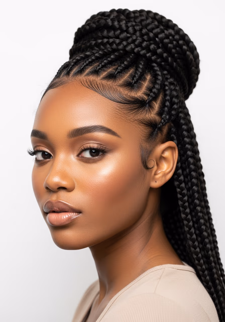 Milkmaid Braid Updo Long Natural Hair 2026