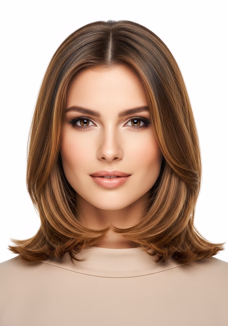 Face Framing Collarbone hairstyle