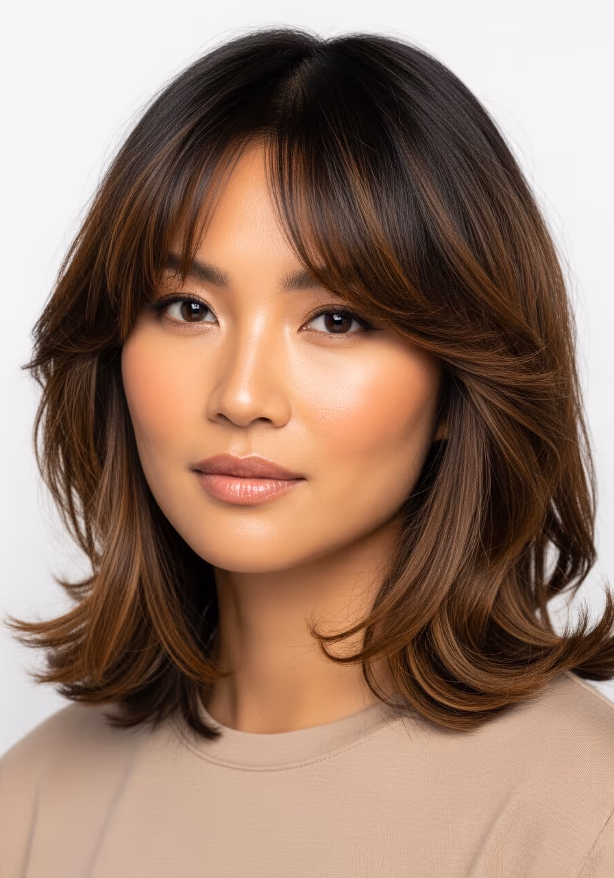 Textured Collarbone Shag - 18 Collarbone-Length Haircuts That Are Universally Flattering