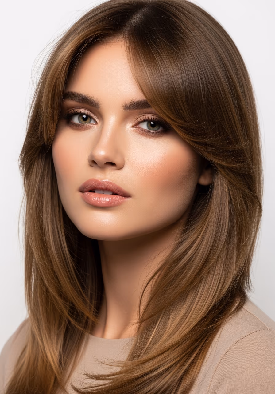 Deep Curtain Bangs Long Hair 2026