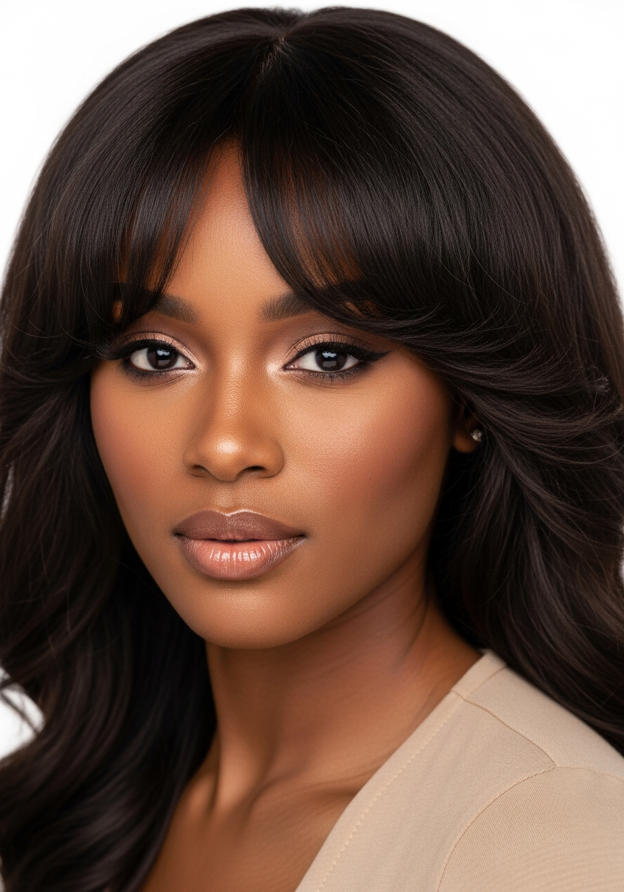 Curtain Bangs Long Hair Square Face 2026