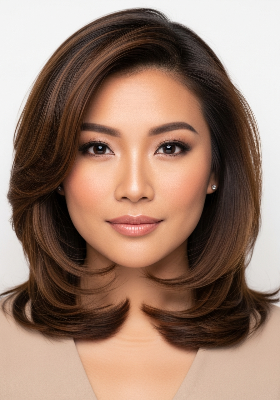 Feathered Long Hair Square Face 2026