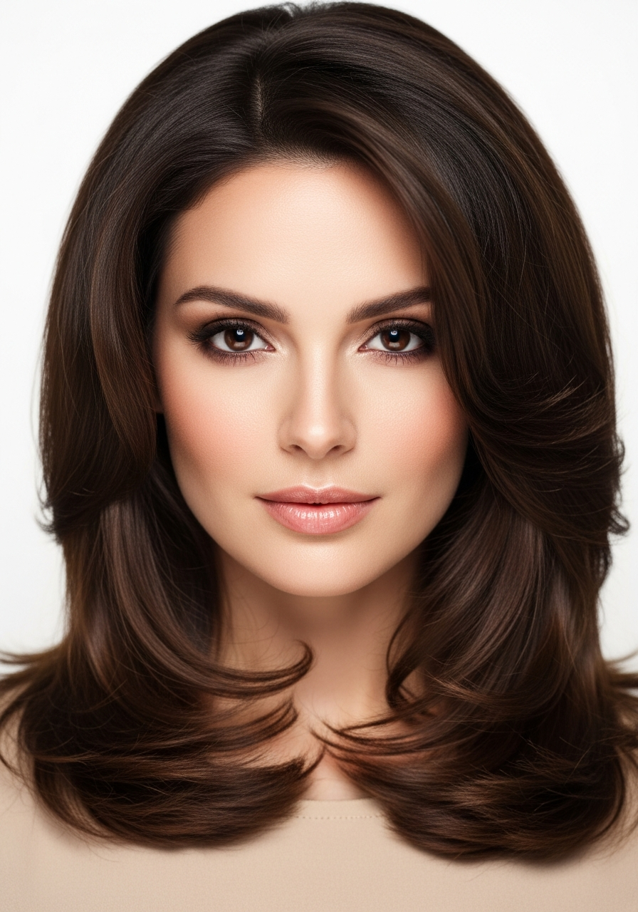 Long Layers Square Face Hair 2026