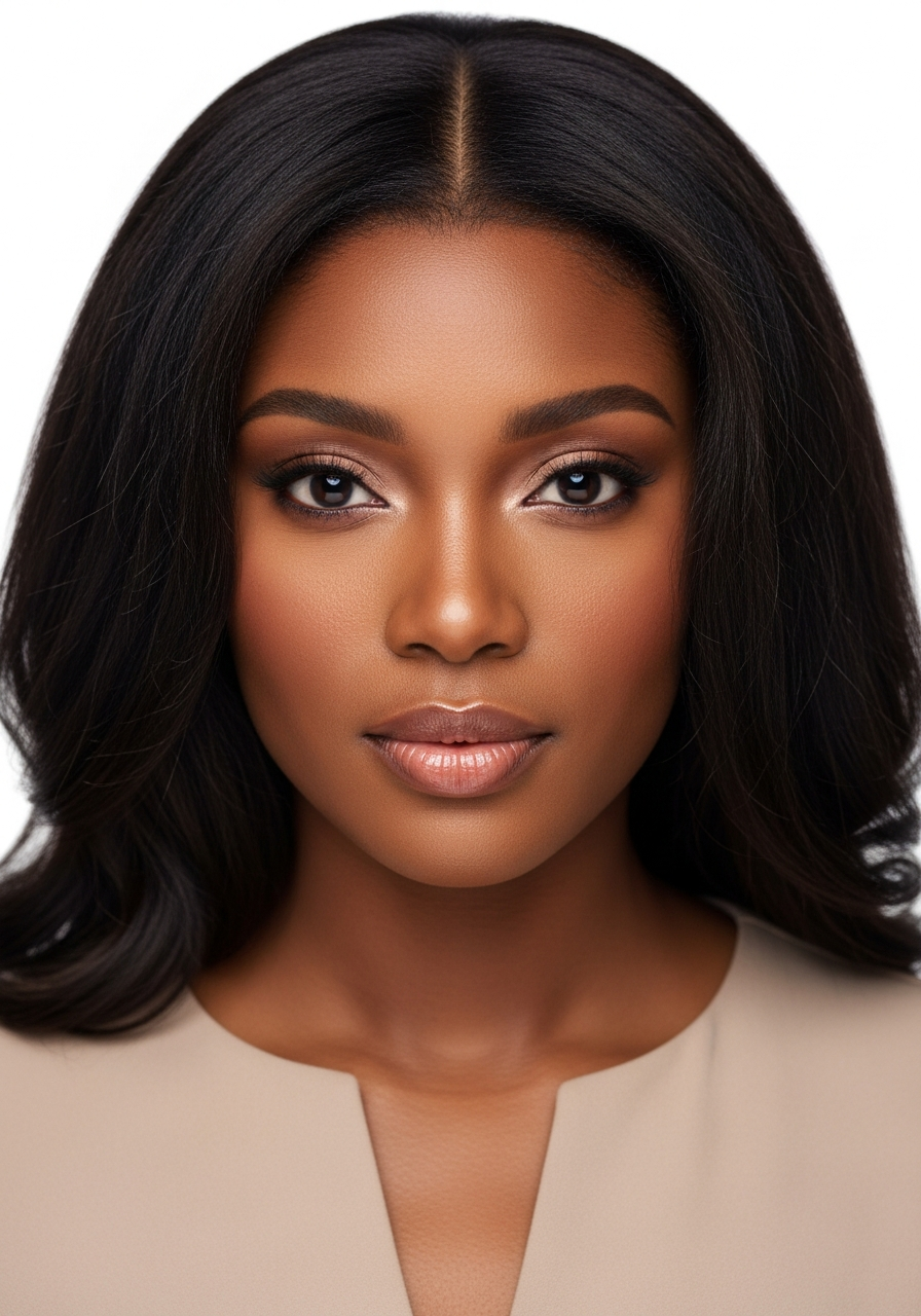 Soft V-Cut Square Face Long Hair 2026