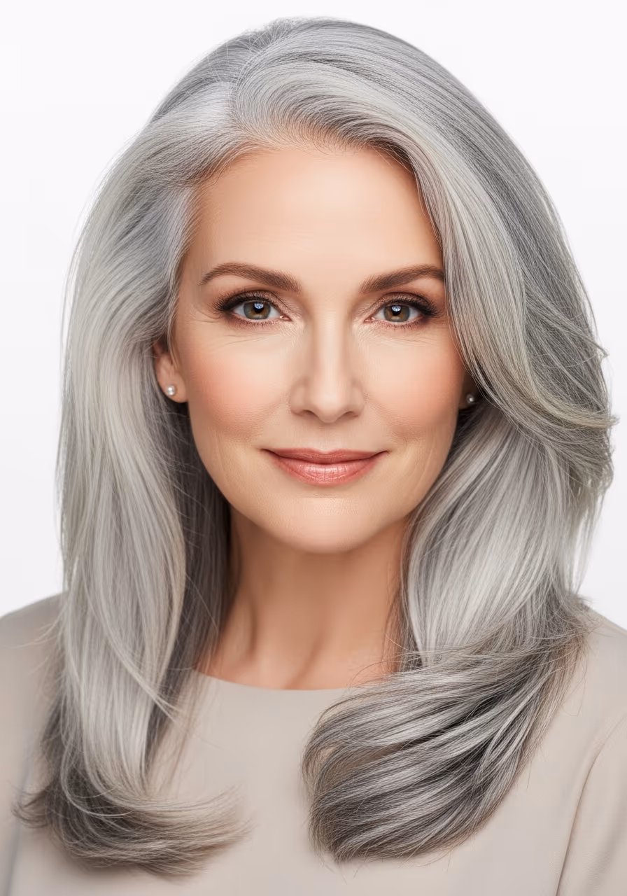 Silver Long Hair Over 40 2026