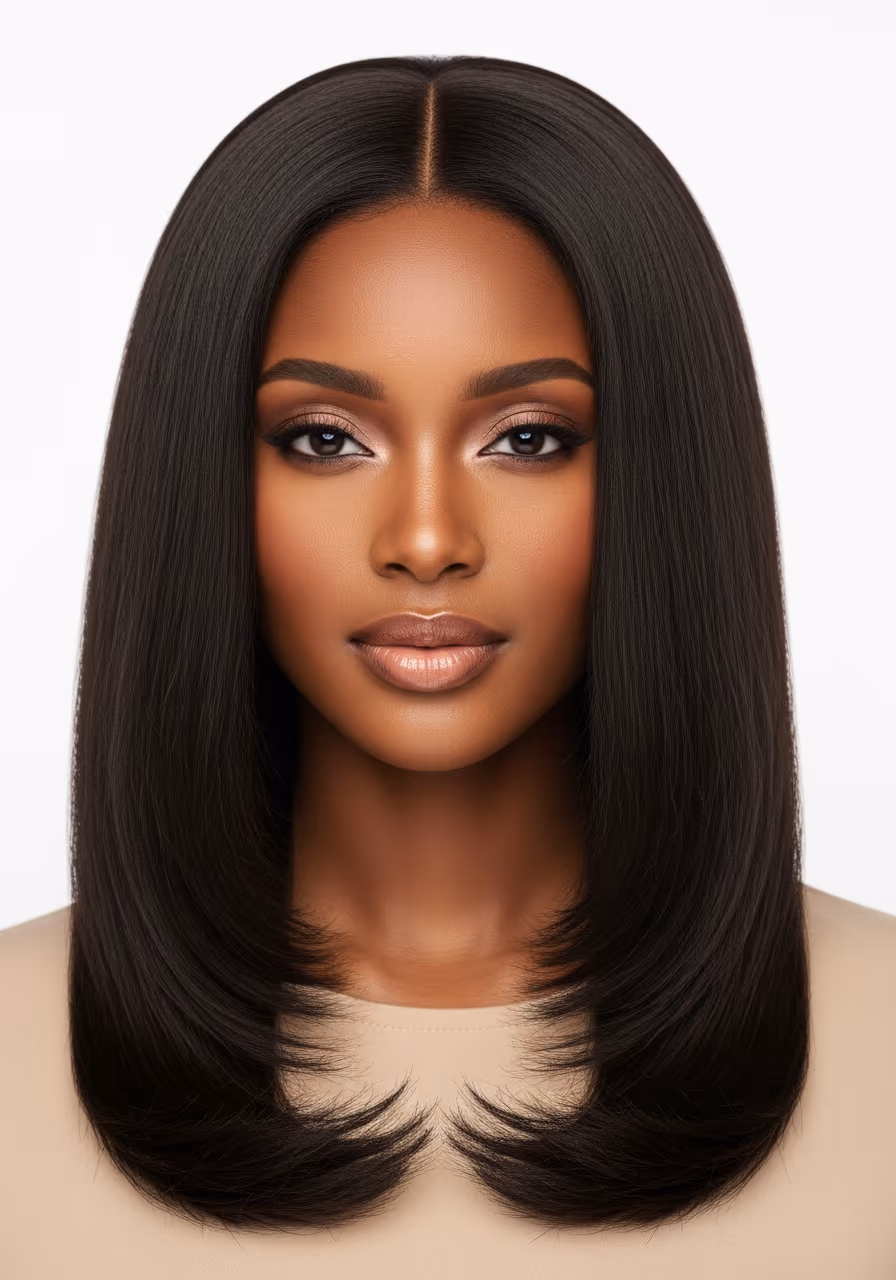 Blunt Perimeter with Internal Layers for Thick Hair 2026