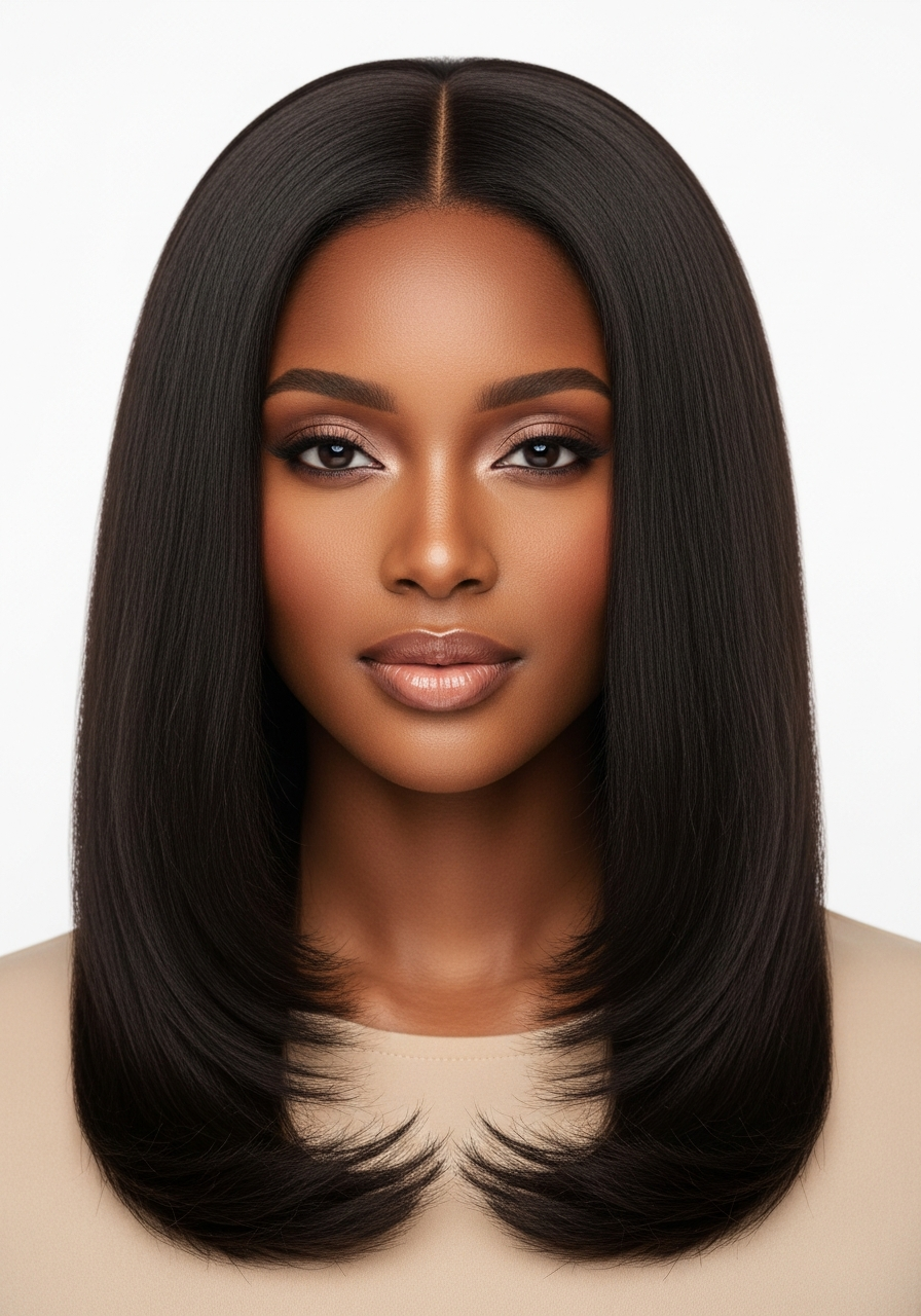 Blunt Perimeter with Internal Layers for Thick Hair 2026
