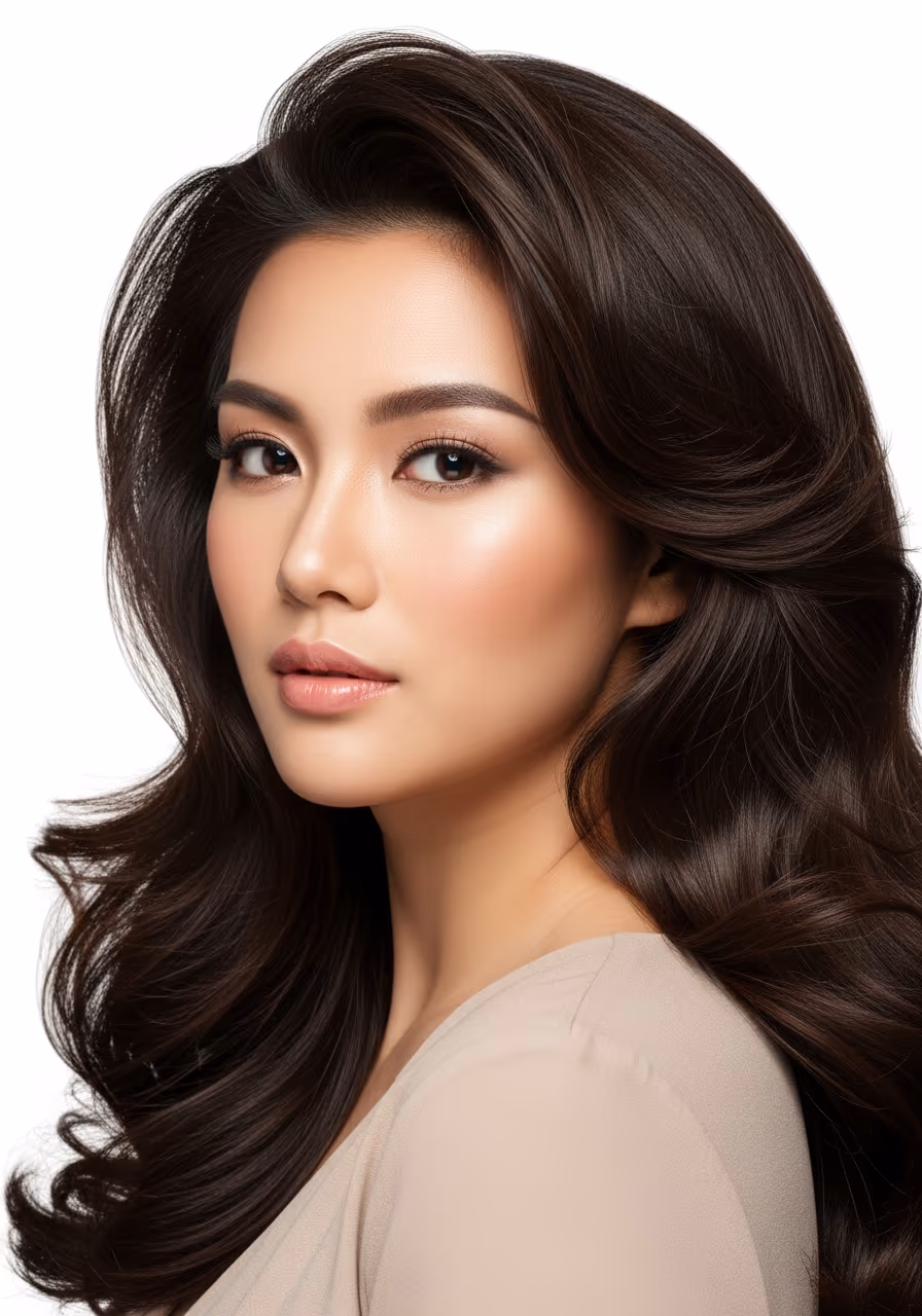 Glossy Long Layers for Thick Hair 2026