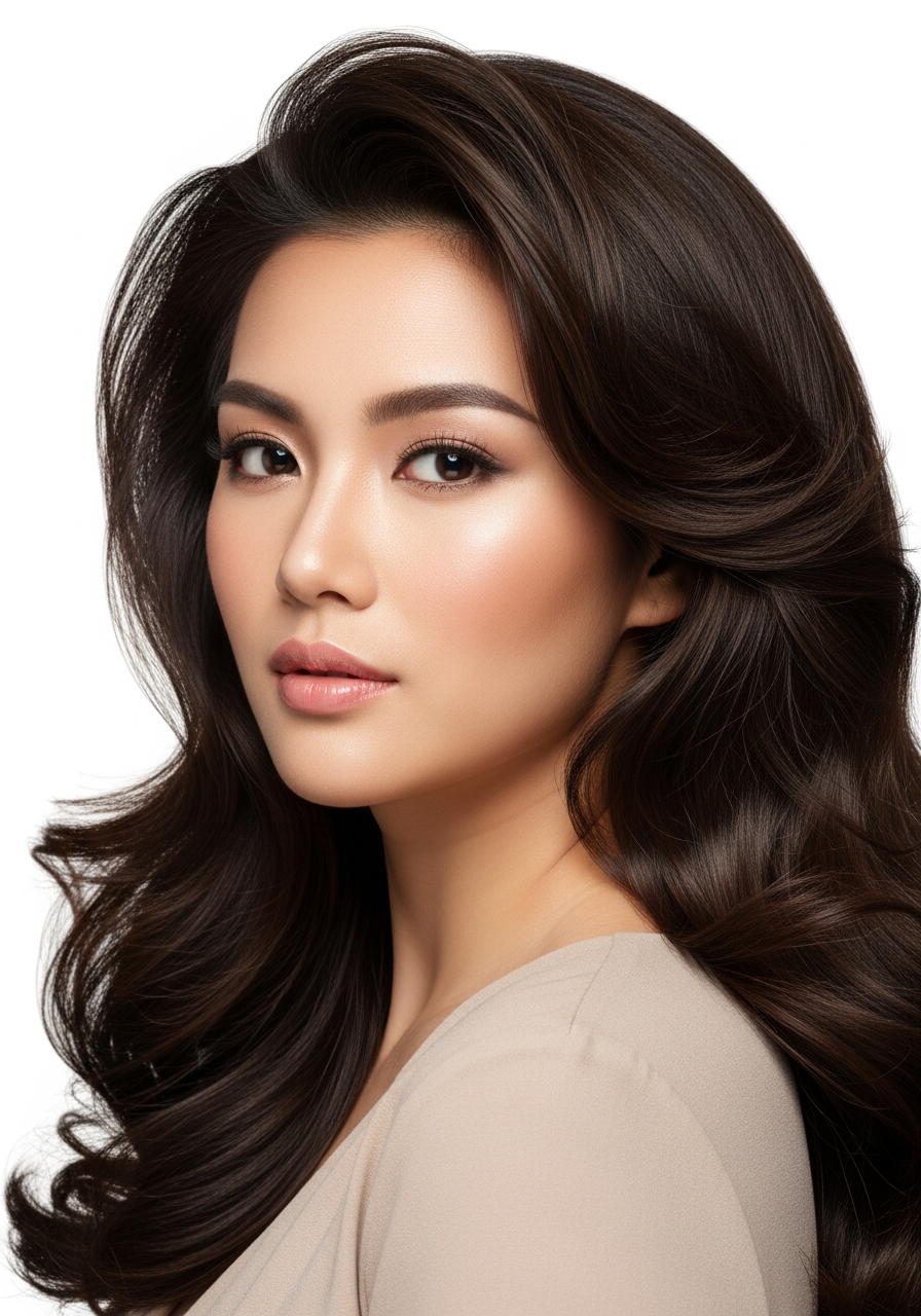 Glossy Long Layers for Thick Hair 2026