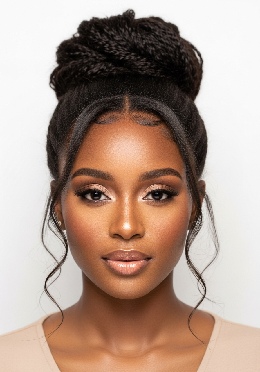 Silk Press Bun