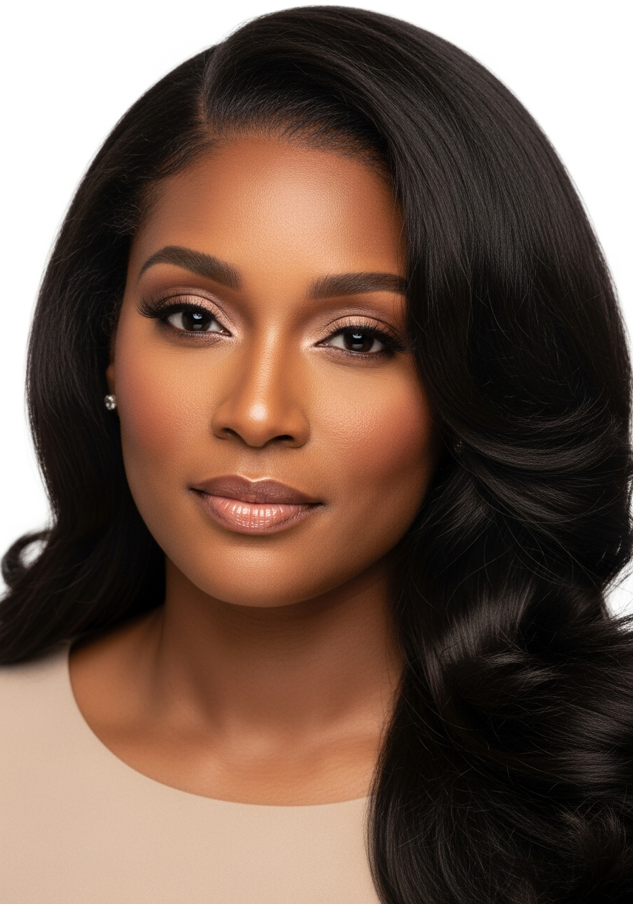 Silk Press Long Natural Hair Over 40 2026