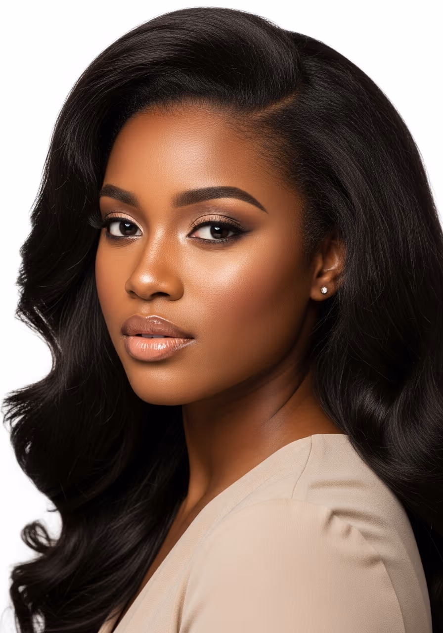 Voluminous Silk Press Long Natural Hair 2026