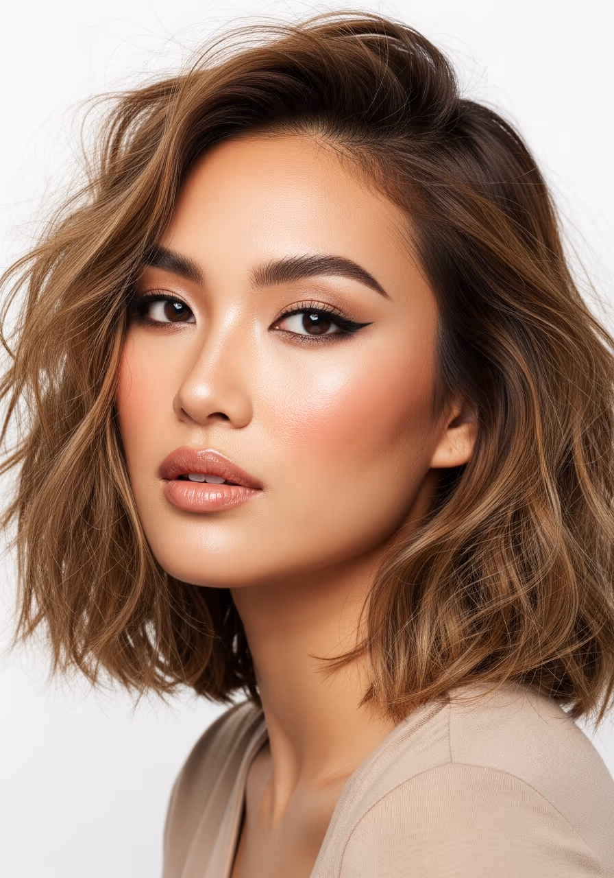Textured Messy Lob 2026