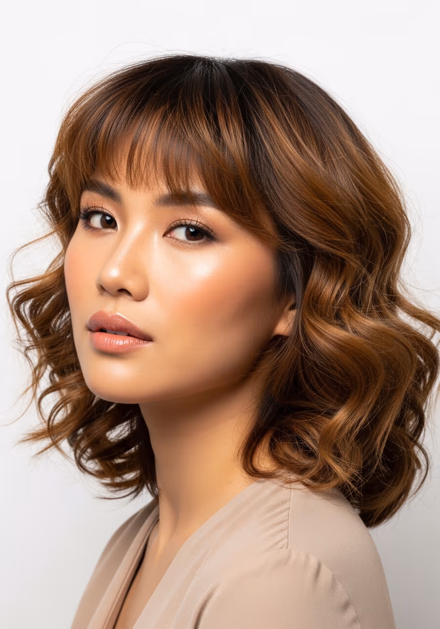 Curly Bangs Medium - Medium-Length Curly Hairstyles for 2026