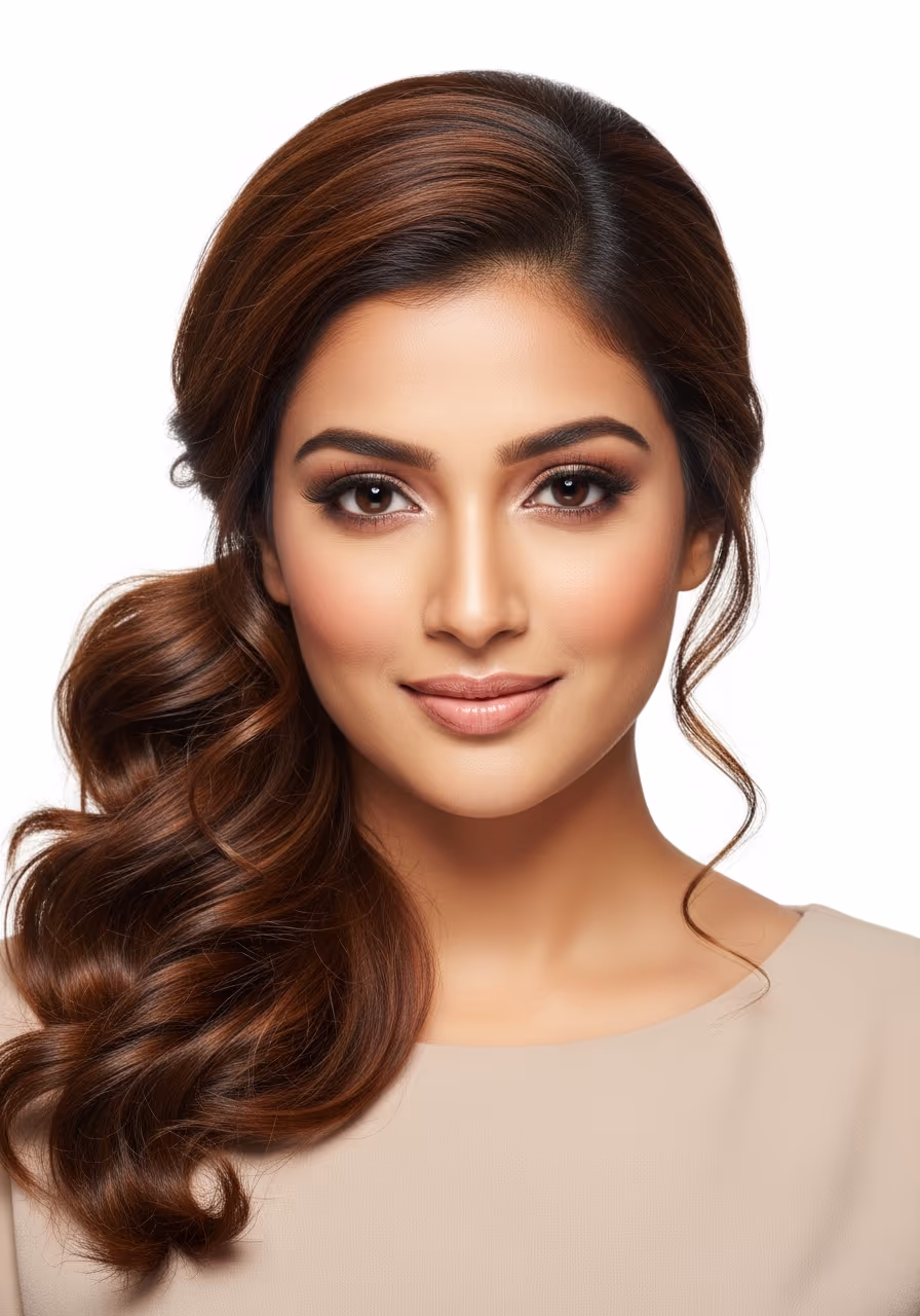 Half Up Curls Medium - Medium-Length Curly Hairstyles for 2026