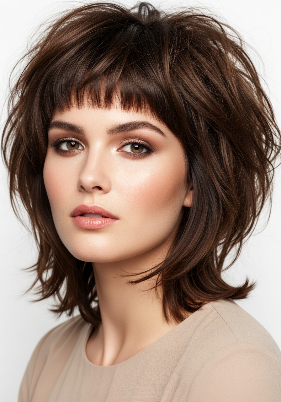 Micro Bangs Medium Length