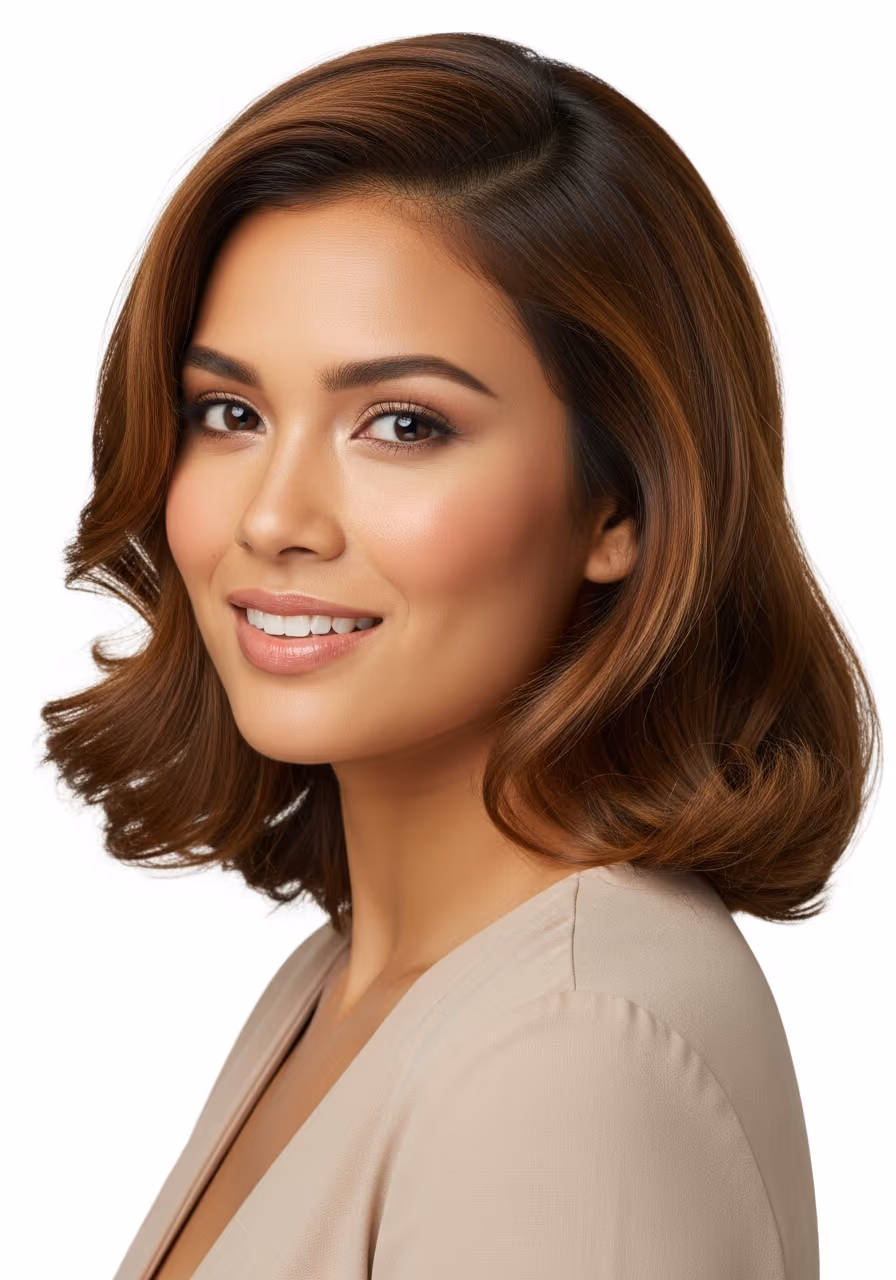 Romantic Thin Waves - Medium-Length Hairstyles for Thin Hair