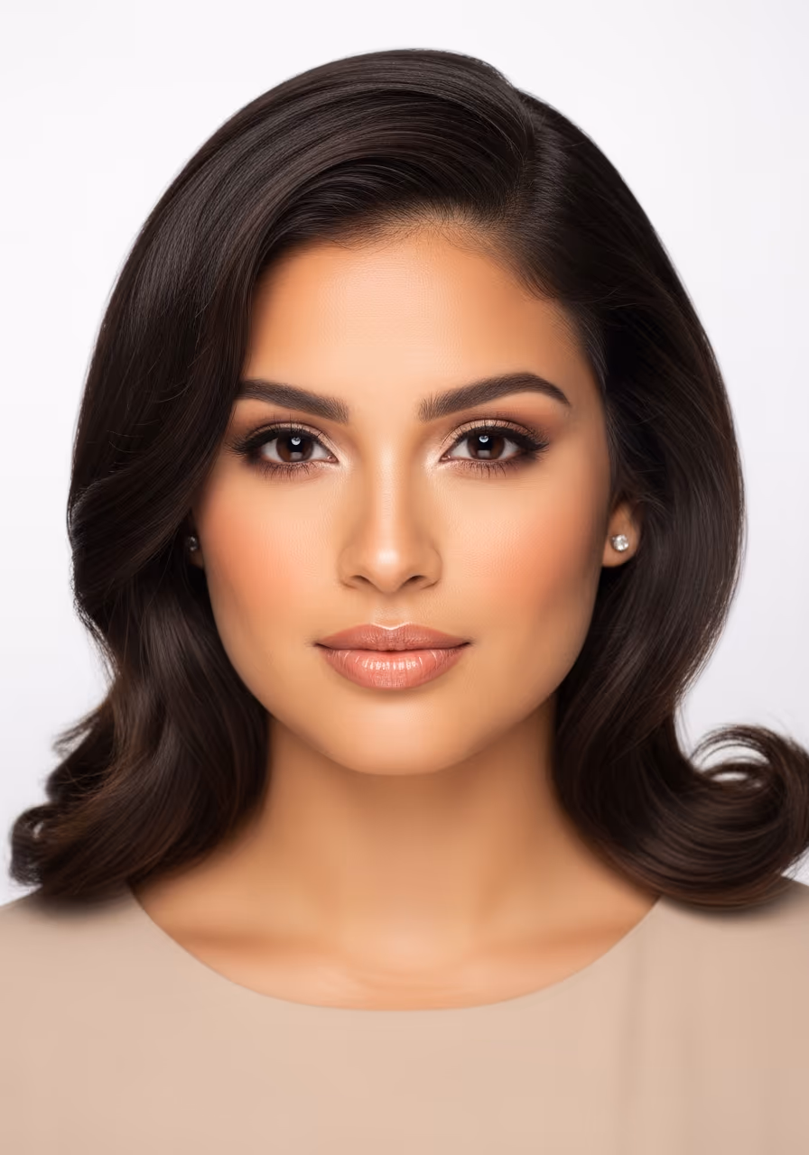 Polished Medium Waves - 22 Medium Wavy Hairstyles to Try