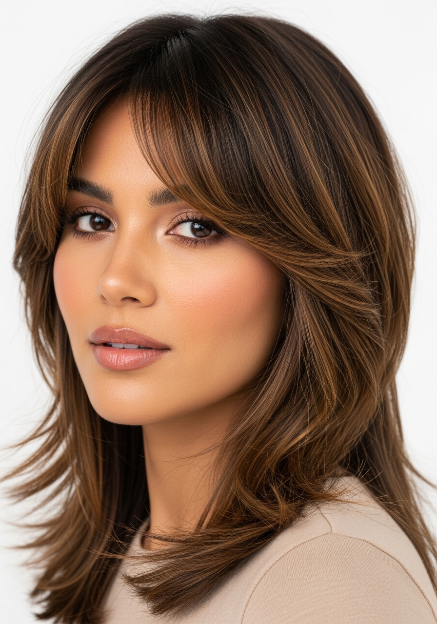 Curtain Bangs Fine Hair Shag