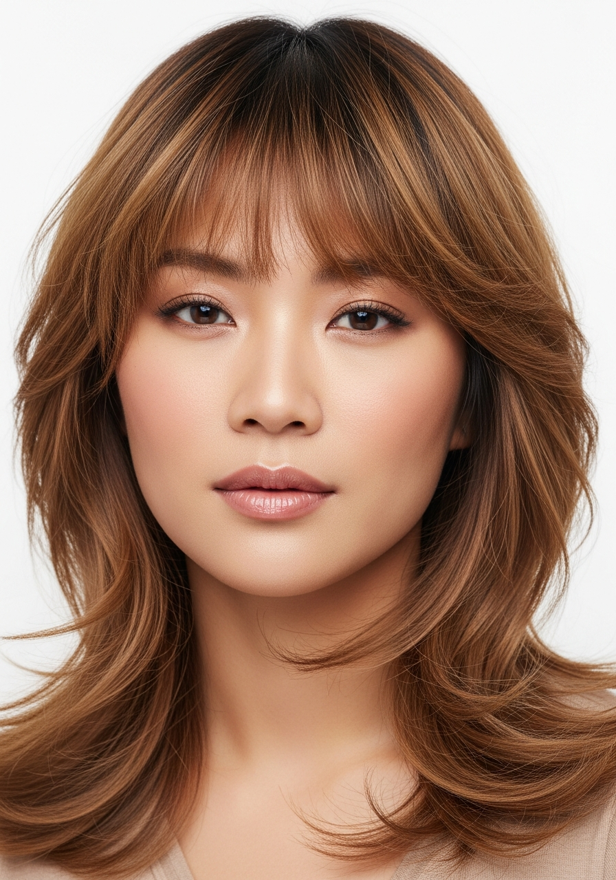 Face-Frame Fine Hair Shag