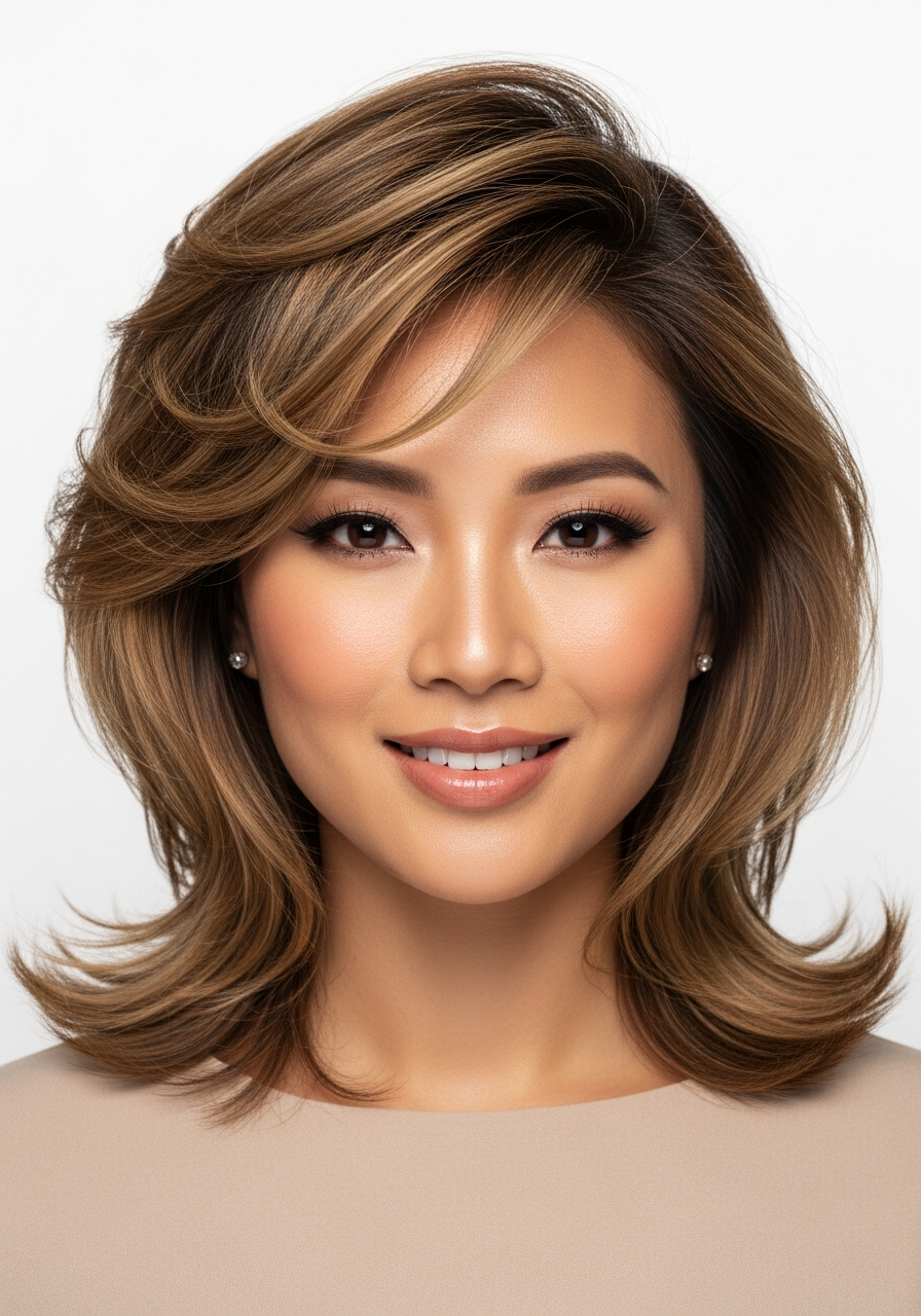 Blowout Shag for Fine Hair