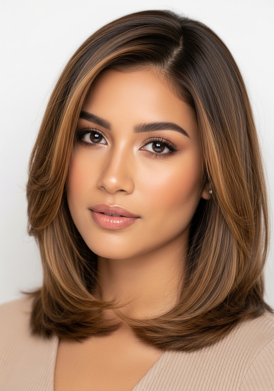 Glossy Fine Hair Shag